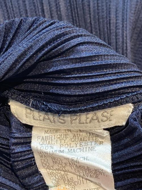 PLEATS PLEASE（プリーツプリーズ）PLEATS PLEASE (プリーツプリーズ) プリーツカットソー ネイビー サイズ:3の古着・服飾アイテム