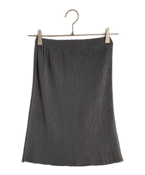 ISSEY MIYAKE（イッセイミヤケ）ISSEY MIYAKE (イッセイミヤケ) プリーツタイトスカート グリーン サイズ:Mの古着・服飾アイテム