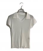 PLEATS PLEASEプリーツプリーズ）の古着「プリーツポロシャツ」｜ホワイト