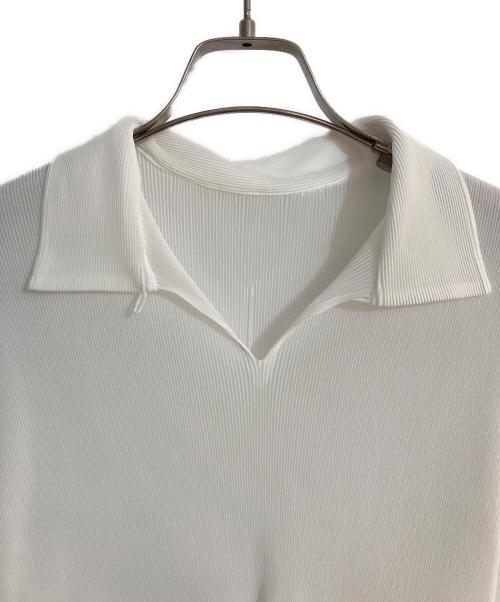 PLEATS PLEASE（プリーツプリーズ）PLEATS PLEASE (プリーツプリーズ) プリーツポロシャツ ホワイト サイズ:不明の古着・服飾アイテム