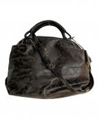 HENRY BEGUELINエンリーベグリン）の古着「レザーハンドバッグ」｜ブラック