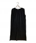 BEAUTY&YOUTHビューティーアンドユース）の古着「BY ツイル スモックワンピース」｜ブラック