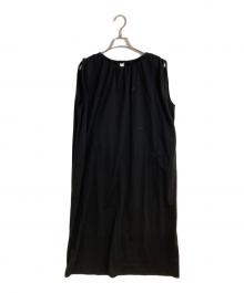 BEAUTY&YOUTH（ビューティーアンドユース）の古着「BY ツイル スモックワンピース」｜ブラック