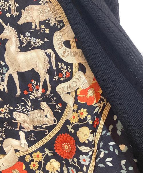 ETRO（エトロ）ETRO (エトロ) シルク切替ニットベスト ブラック サイズ:Mの古着・服飾アイテム