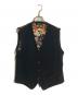 ETRO（エトロ）の古着「シルク切替ニットベスト」｜ブラック