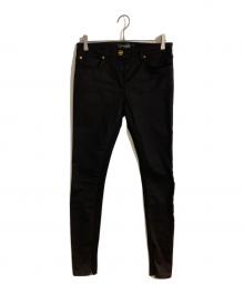 VERSACE（ヴェルサーチェ）の古着「サイドジップ切替メデューサボタンスキニーパンツ」｜ブラック