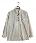 BALENCIAGAバレンシアガ）の古着「オープンカラー刺繍シャツ」｜アイボリー