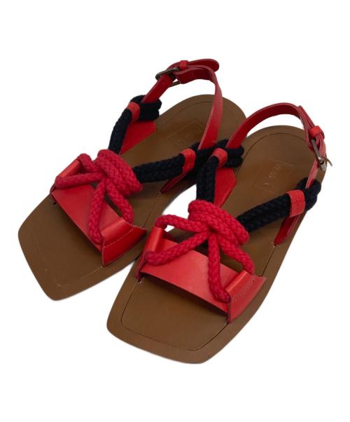 PLAN C（プランシー）Plan C (プランシー) ロープサンダル ブラウン サイズ:36の古着・服飾アイテム