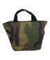 Herve Chapelier (エルベシャプリエ) 迷彩柄舟型トートバッグ グリーン：10000円