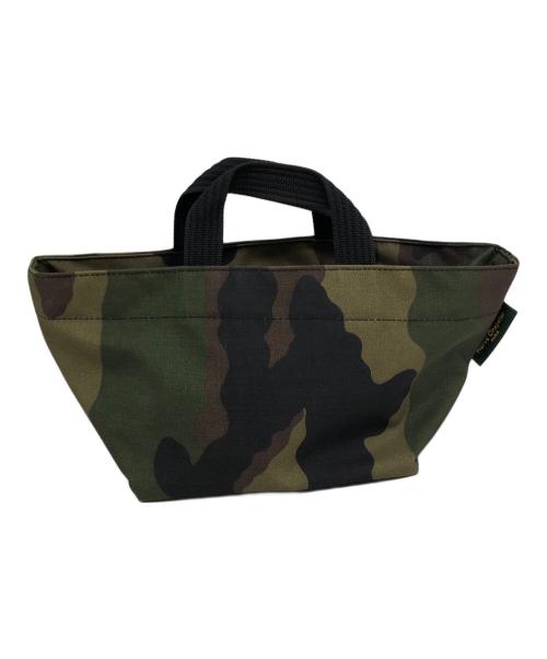 Herve Chapelier（エルベシャプリエ）Herve Chapelier (エルベシャプリエ) 迷彩柄舟型トートバッグ グリーンの古着・服飾アイテム