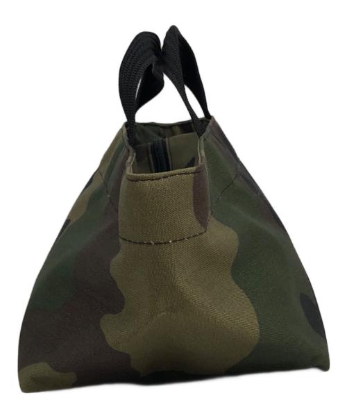 Herve Chapelier（エルベシャプリエ）Herve Chapelier (エルベシャプリエ) 迷彩柄舟型トートバッグ グリーンの古着・服飾アイテム