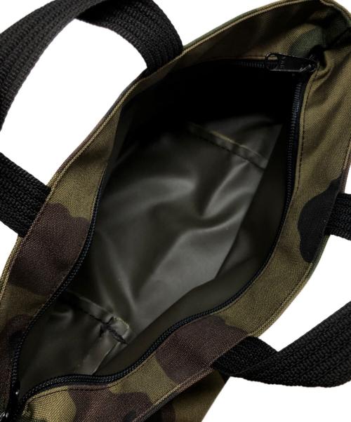 Herve Chapelier（エルベシャプリエ）Herve Chapelier (エルベシャプリエ) 迷彩柄舟型トートバッグ グリーンの古着・服飾アイテム