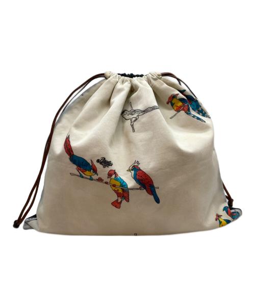 LOEWE（ロエベ）LOEWE (ロエベ) DRAWSTRING POUCH ベージュの古着・服飾アイテム