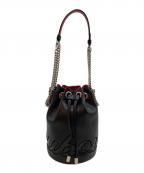 Christian Louboutinクリスチャン・ルブタン）の古着「BLACK MARIE JANE BUCKETBAG」｜ブラック