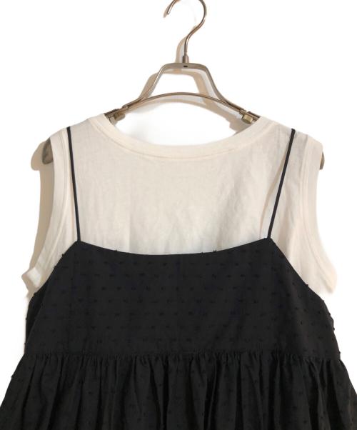 SLOBE IENA（スローブ イエナ）SLOBE IENA (スローブ イエナ) エアリーギャザーキャミワンピースセット ブラック サイズ:FREE 未使用品の古着・服飾アイテム