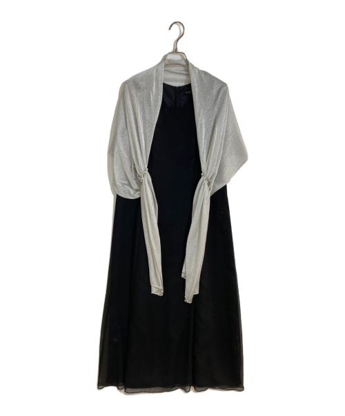 SOIR DOLCE（ソワール ドルチェ）soir dolce (ソワール ドルチェ) ショール付きフォーマルドレス ブラック サイズ:13号の古着・服飾アイテム