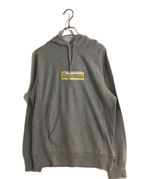 SUPREME（シュプリーム）Supreme (シュプリーム) 13ss Bling Box Logo Hooded/ブリングボックスロゴ グレー サイズ:Mの古着・服飾アイテム