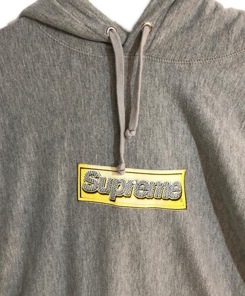 SUPREME（シュプリーム）Supreme (シュプリーム) 13ss Bling Box Logo Hooded/ブリングボックスロゴ グレー サイズ:Mの古着・服飾アイテム
