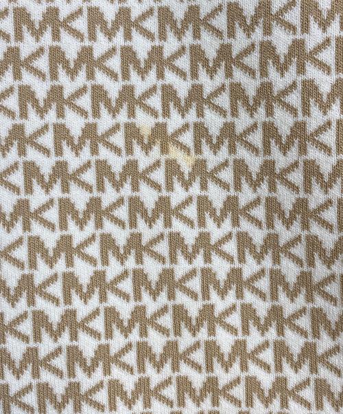 MICHAEL KORS（マイケル・コース）MICHAEL KORS (マイケルコース) モノグラムジャガードニットワンピース ベージュ サイズ:Sの古着・服飾アイテム