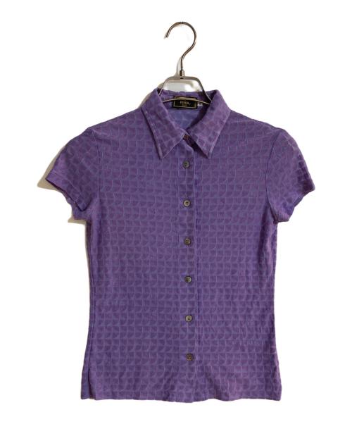 FENDI（フェンディ）FENDI (フェンディ) オールドストレッチシャツ パープル サイズ:Lの古着・服飾アイテム