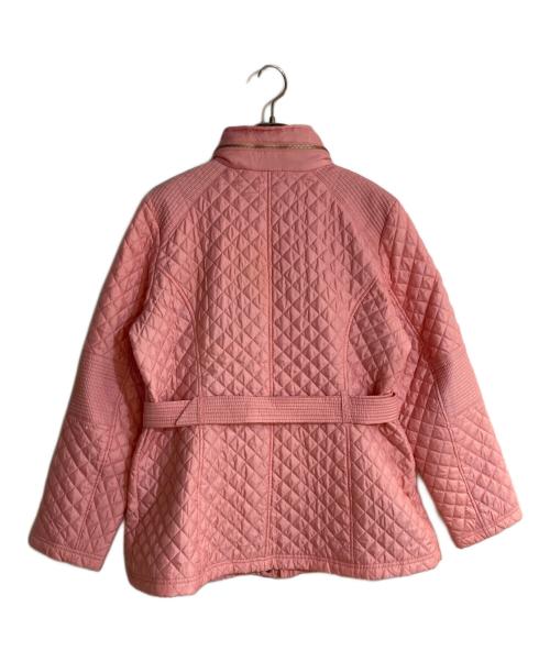 MICHAEL KORS（マイケル・コース）MICHAEL KORS (マイケル・コース) ベルト付キルティングジャケット ピンク サイズ:XLの古着・服飾アイテム