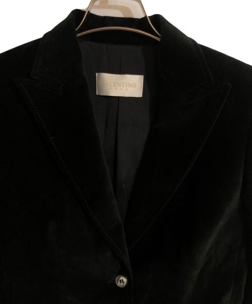 VALENTINO（ヴァレンティノ）VALENTINO (ヴァレンティノ) ベルベットセットアップスーツ ブラック サイズ:42の古着・服飾アイテム