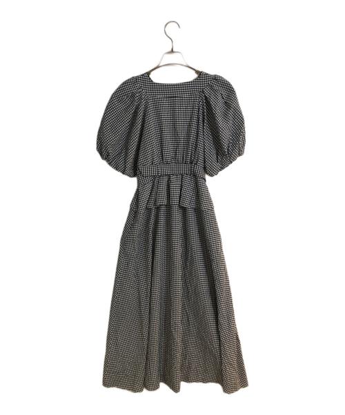 HER LIP TO（ハーリップトゥ）Her lip to (ハーリップトゥ) Portofino Belted Check Dres グレー サイズ:Sの古着・服飾アイテム