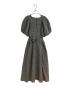 Her lip to（ハーリップトゥ）の古着「Portofino Belted Check Dres」｜グレー
