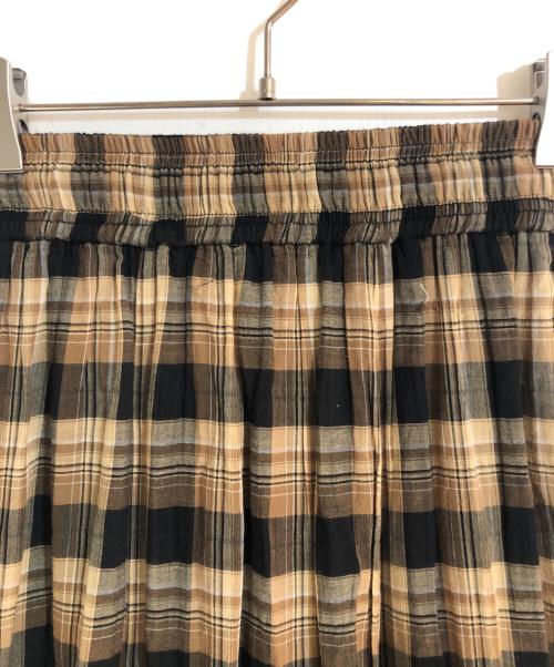 HER LIP TO（ハーリップトゥ）HER LIP TO (ハーリップトゥ) Cotton-Blend Voile Maxi Skirt ブラウン サイズ:Sの古着・服飾アイテム