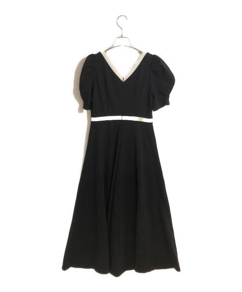 HER LIP TO（ハーリップトゥ）Her lip to (ハーリップトゥ) PuffSleeveJerseyDress ブラック サイズ:Sの古着・服飾アイテム