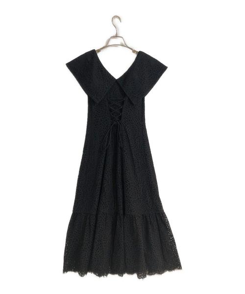 HER LIP TO（ハーリップトゥ）Her lip to (ハーリップトゥ) Como Back Lace-Up Dres ブラック サイズ:Sの古着・服飾アイテム