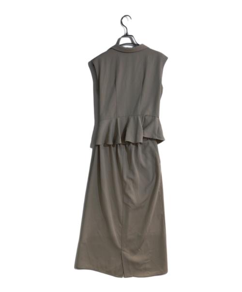 HER LIP TO（ハーリップトゥ）Her lip to (ハーリップトゥ) Gramercy Wrap Midi Dress ベージュ サイズ:Sの古着・服飾アイテム