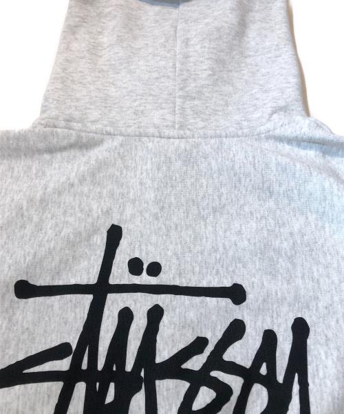 stussy（ステューシー）stussy (ステューシー) BASIC STUSSY ZIP HOODIE/ベーシック　ステューシー　ジップ　フーディー グレー サイズ:XXLの古着・服飾アイテム