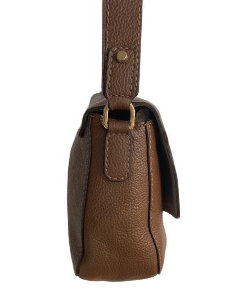 FURLA（フルラ）FURLA (フルラ) レザーショルダーバッグ ブラウンの古着・服飾アイテム