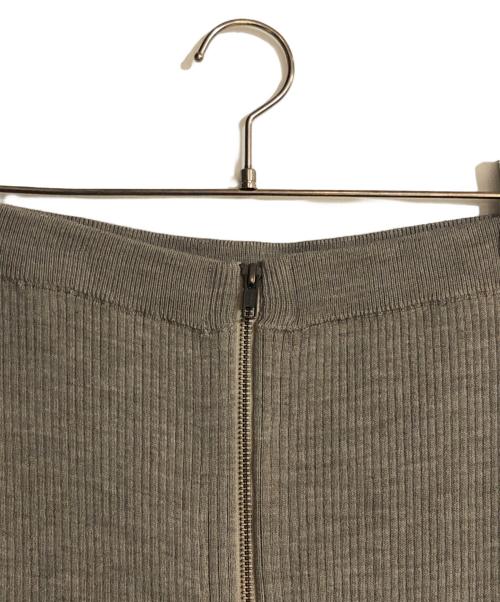 Whim Gazette（ウィムガゼット）Whim Gazette (ウィムガゼット) ZIPリブスカート グレー サイズ:FREEの古着・服飾アイテム