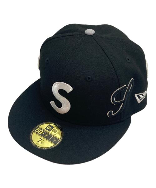 New Era（ニューエラ）New Era (ニューエラ) Supreme (シュプリーム) Multi S Logo/マルチエスロゴ ブラック サイズ:57.7cmの古着・服飾アイテム