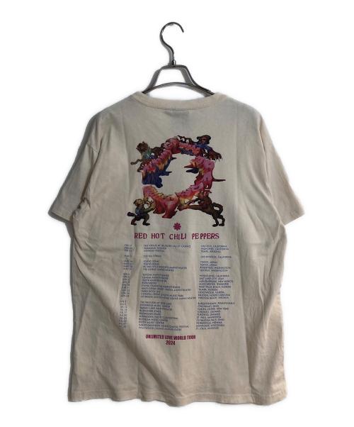 VINTAGE（）VINTAGE (ヴィンテージ) RED HOT CHILI PEPPERS2024ツアーTシャツ ベージュ サイズ:Ｌの古着・服飾アイテム