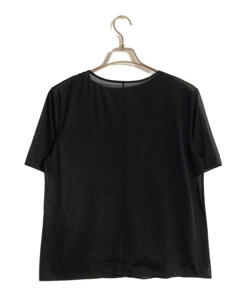 icB（アイシービー）icB (アイシービー) シアージャージ カットソー ブラック サイズ:XSの古着・服飾アイテム