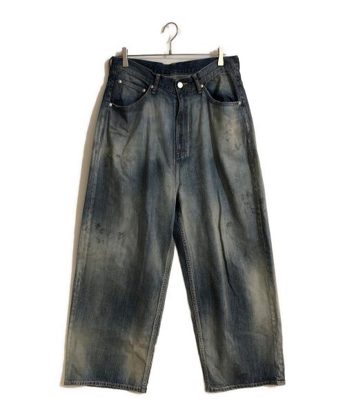 ANCELLM（アンセルム）ANCELLM (アンセルム) AGING WIDE DENIM 5P PANTS インディゴ サイズ:2の古着・服飾アイテム