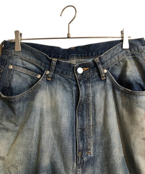 ANCELLM（アンセルム）ANCELLM (アンセルム) AGING WIDE DENIM 5P PANTS インディゴ サイズ:2の古着・服飾アイテム