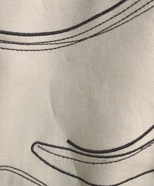 EMPORIO ARMANI（エンポリオアルマーニ）EMPORIO ARMANI (エンポリオアルマーニ) ASVダブルジャージー刺繍 スウェットシャツ ベージュ サイズ:Sの古着・服飾アイテム