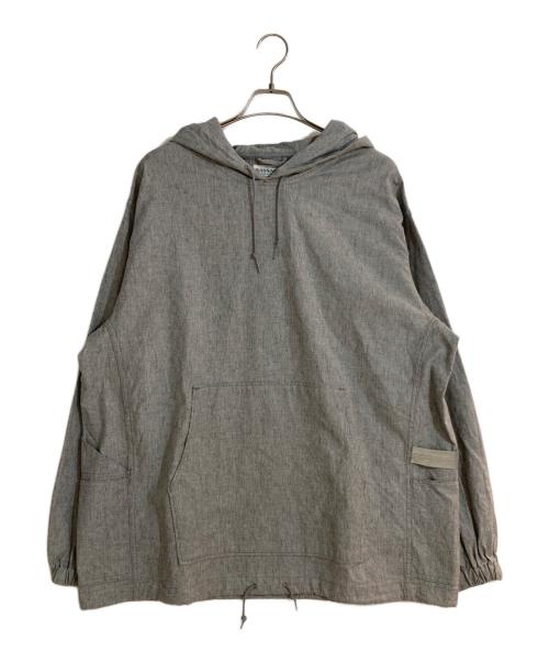 SASSAFRAS（ササフラス）SASSAFRAS (ササフラス) GARDENER BUD SMOCK POPLIN/ガーデナーバッドスモークポップリン グレー サイズ:XL 未使用品の古着・服飾アイテム