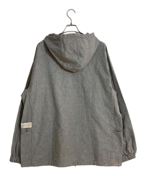 SASSAFRAS（ササフラス）SASSAFRAS (ササフラス) GARDENER BUD SMOCK POPLIN/ガーデナーバッドスモークポップリン グレー サイズ:XL 未使用品の古着・服飾アイテム