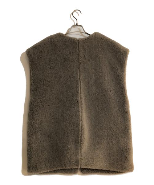 emmi atelier（エミアトリエ）emmi atelier (エミアトリエ) ecoボアジレ グレー サイズ:FREEの古着・服飾アイテム