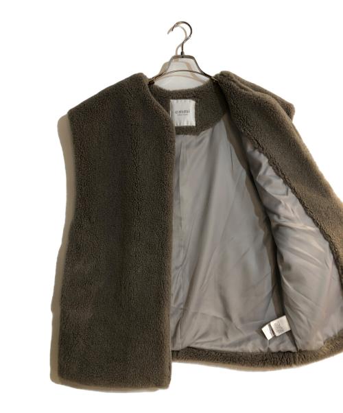 emmi atelier（エミアトリエ）emmi atelier (エミアトリエ) ecoボアジレ グレー サイズ:FREEの古着・服飾アイテム