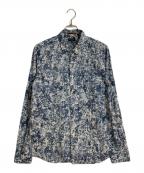 Paul Smith COLLECTIONポールスミス コレクション）の古着「MAD POTTER PRINT SHIRT/マッドポータープリントシャツ」｜ブルー