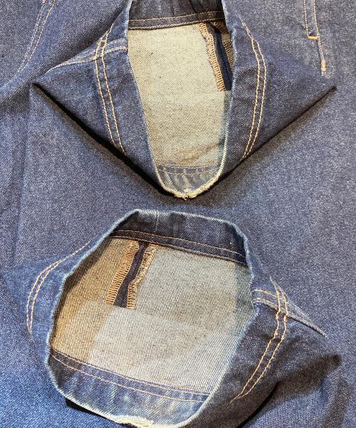 HUF（ハフ）HUF (ハフ) 刺繍ロゴワイドデニムパンツ/シシュウロゴワイドデニムパンツ インディゴ サイズ:32の古着・服飾アイテム