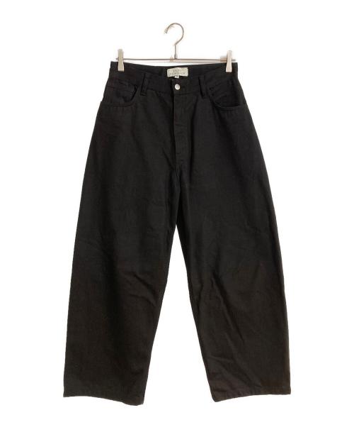STUDIO NICHOLSON（スタジオ ニコルソン）STUDIO NICHOLSON (スタジオ ニコルソン) PAOLO デニムボリュームパンツ ブラック サイズ:Sの古着・服飾アイテム
