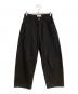 STUDIO NICHOLSON（スタジオ ニコルソン）の古着「PAOLO デニムボリュームパンツ」｜ブラック