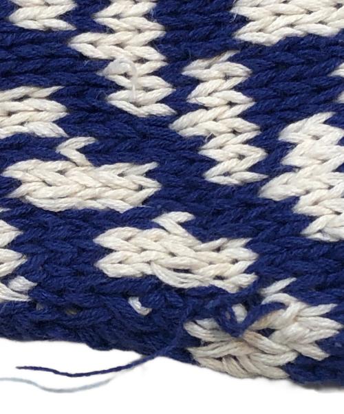 CHAPS RALPH LAUREN（チャップス ラルフローレン）CHAPS RALPH LAUREN (チャップス ラルフローレン) HAND KNIT リネンケーブルニットセーター パープル サイズ:Mの古着・服飾アイテム